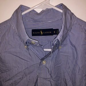 Ralph Lauren Pinstripe Button Down size S